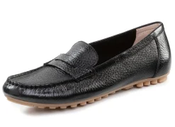 Damen ELENA EDEN Mokassin-Slipper aus weichem, genarbtem Hirsch-Nappaleder