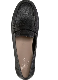 Damen ELENA EDEN Mokassin-Slipper aus weichem, genarbtem Hirsch-Nappaleder