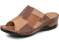Damen ELENA EDEN Pantolette mit dezenter Knitter-Struktur
