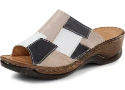 Damen ELENA EDEN Pantolette mit dezenter Knitter-Struktur
