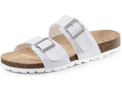 Damen ELENA EDEN Pantolette mit Glitzersteinchen verzierten Schließen