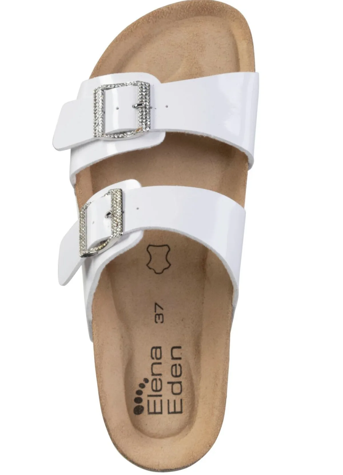 Damen ELENA EDEN Pantolette mit Glitzersteinchen verzierten Schließen
