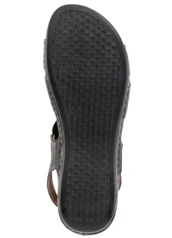Damen ELENA EDEN Sandale aus Nappaleder mit Metallschmuck