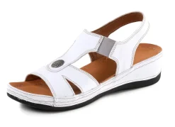Damen ELENA EDEN Sandale aus Nappaleder mit Metallschmuck