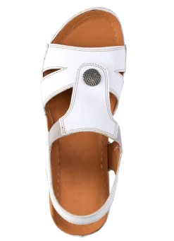 Damen ELENA EDEN Sandale aus Nappaleder mit Metallschmuck