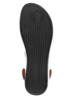 Damen ELENA EDEN Sandale aus Nappaleder mit Metallschmuck