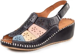 Damen ELENA EDEN Sandalette aus weichem, perforiertem Nappaleder