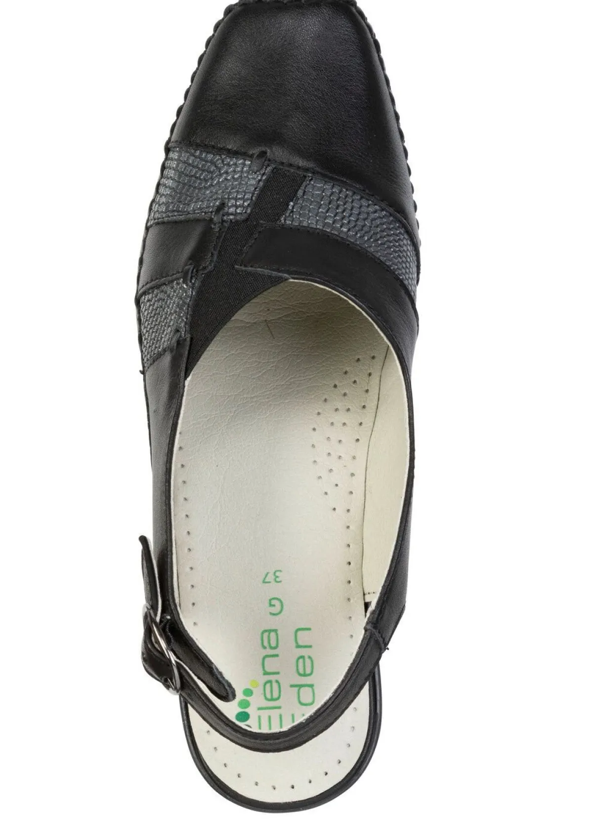Damen ELENA EDEN , schicke Damen-Sandalen, Weite G, mit Gummizug