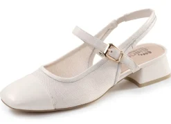 Damen BADER ELENA EDEN, schicke Damen-Slingpumps, Weite G, mit Klettverschluss