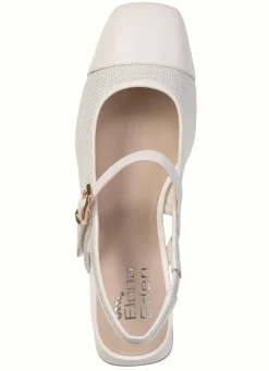 Damen BADER ELENA EDEN, schicke Damen-Slingpumps, Weite G, mit Klettverschluss