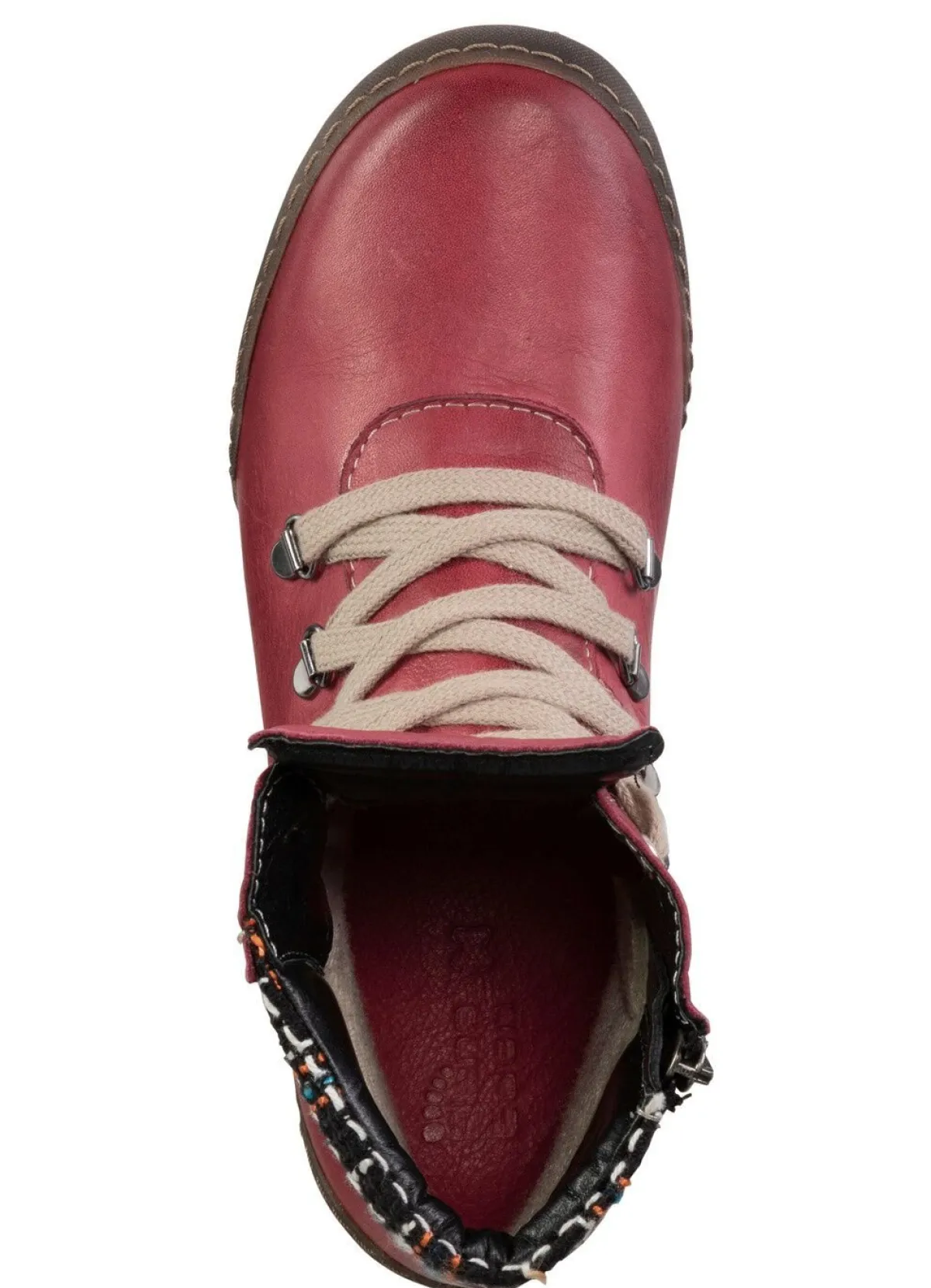 Damen ELENA EDEN Schnür-Bootie mit gepolstertem Textil-Schaftrand