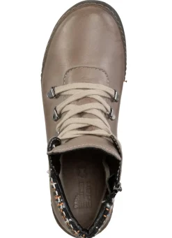 Damen ELENA EDEN Schnür-Bootie mit gepolstertem Textil-Schaftrand