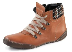 Damen ELENA EDEN Schnür-Bootie mit gepolstertem Textil-Schaftrand