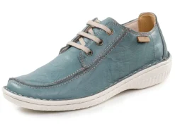 Damen ELENA EDEN Schnürschuh aus Nappaleder mit Knitter-Struktur