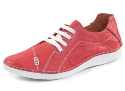 Damen ELENA EDEN Schnürschuh mit Knitter-Struktur und Zier-Nähten