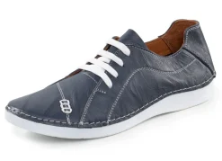 Damen ELENA EDEN Schnürschuh mit Knitter-Struktur und Zier-Nähten