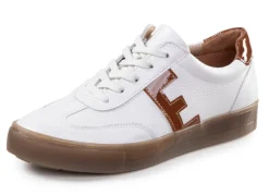 Damen ELENA EDEN Schnür-Sneaker aus genarbtem Nappaleder