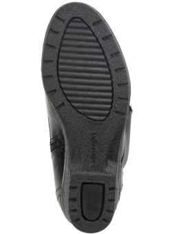 Damen ELENA EDEN Schnür-Stiefelette mit umschlagbarem Lammfellkragen