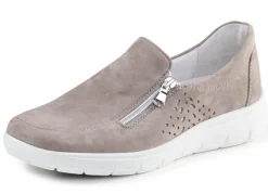 Damen ELENA EDEN Slipper aus hochwertigem Veloursleder mit Zier-Perforation