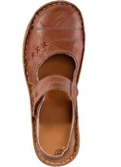 Damen ELENA EDEN Slipper aus Nappaleder mit Knitter-Struktur