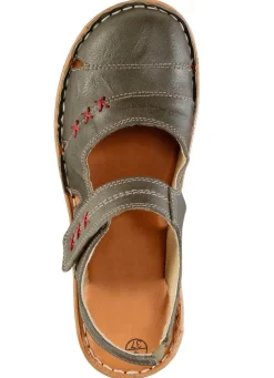 Damen ELENA EDEN Slipper aus Nappaleder mit Knitter-Struktur