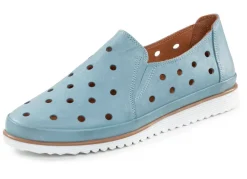 Damen ELENA EDEN Slipper aus weichem Nappaleder mit Lochungen