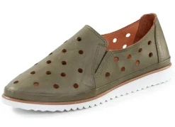 Damen ELENA EDEN Slipper aus weichem Nappaleder mit Lochungen