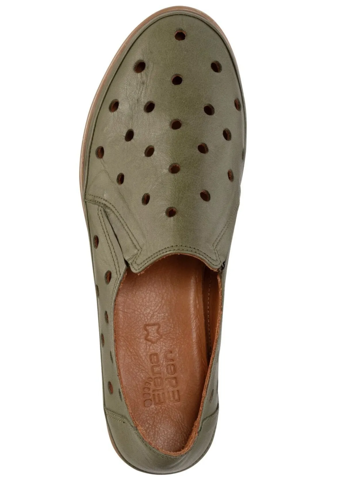 Damen ELENA EDEN Slipper aus weichem Nappaleder mit Lochungen