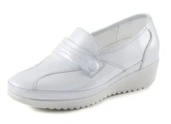 Damen ELENA EDEN Slipper mit Zier-Knopf und Elastikeinsatz