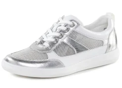 Damen ELENA EDEN Sneaker aus Nappaleder und luftigem Textil in Netzoptik