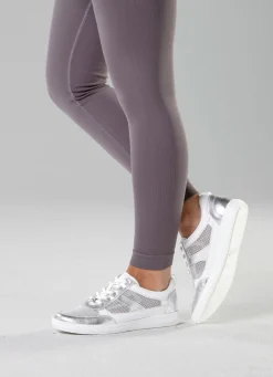 Damen ELENA EDEN Sneaker aus Nappaleder und luftigem Textil in Netzoptik