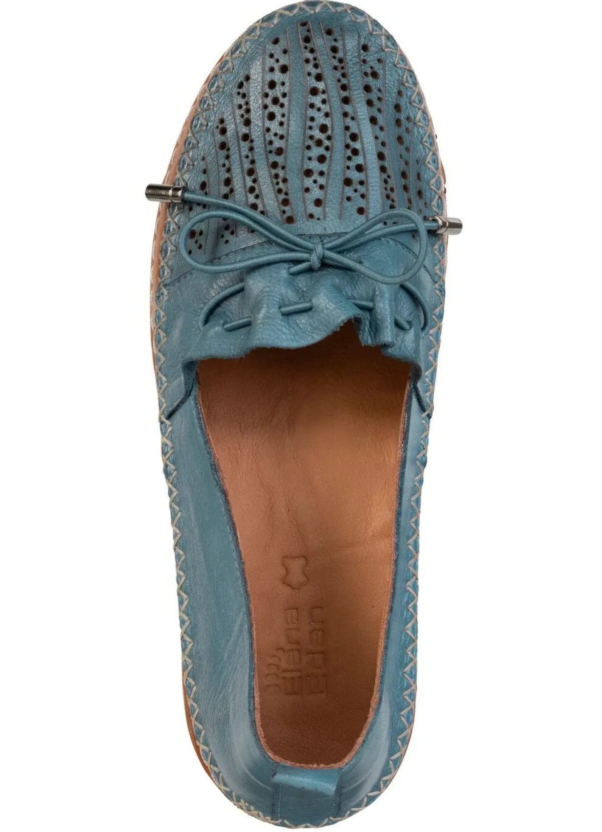 Damen ELENA EDEN , sommerliche Damen-Slipper, Weite G, aus Leder
