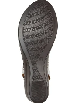 Damen ELENA EDEN , sommerliche Damen-Sandaletten, Weite G, aus Leder