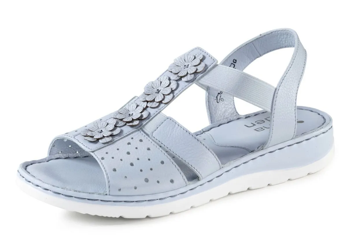 Damen ELENA EDEN , sommerliche Damen-Sandalen, Weite G, aus Leder