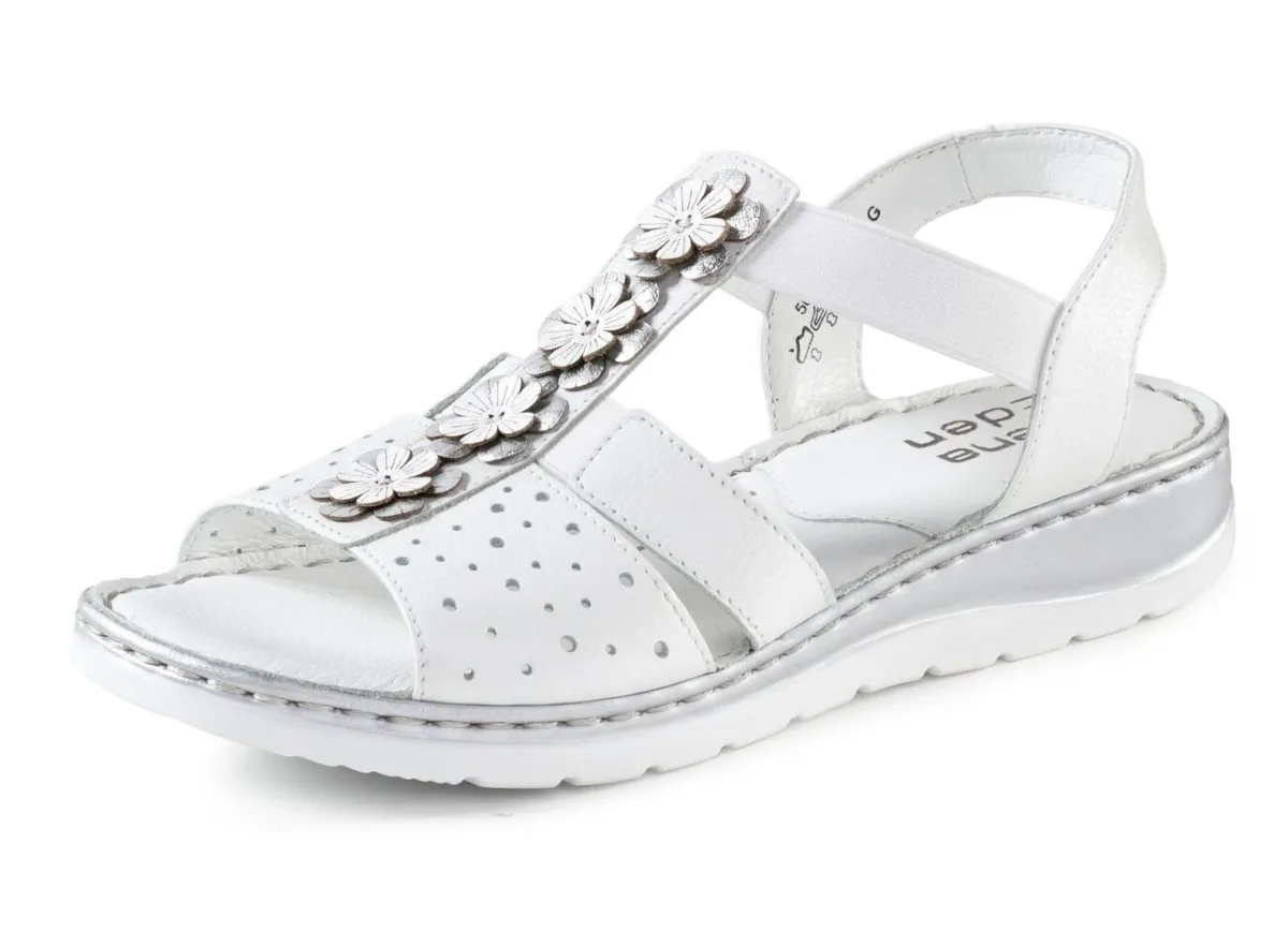 Damen ELENA EDEN , sommerliche Damen-Sandalen, Weite G, aus Leder