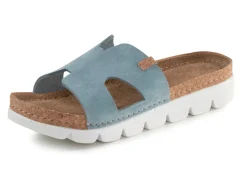 Damen ELENA EDEN , sommerliche Damen-Pantoletten, aus Leder