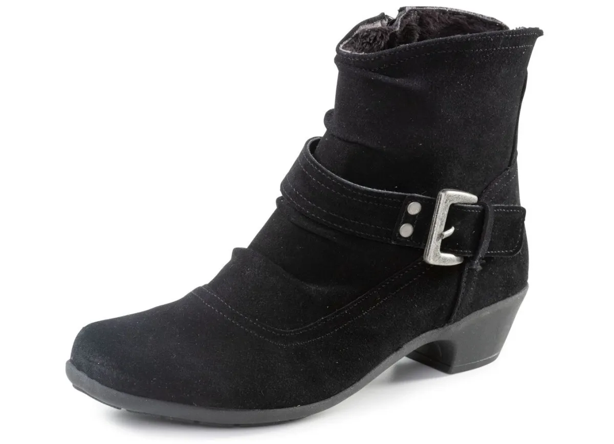 Damen ELENA EDEN Stiefelette mit flotter Raffung und Zier-Schließe