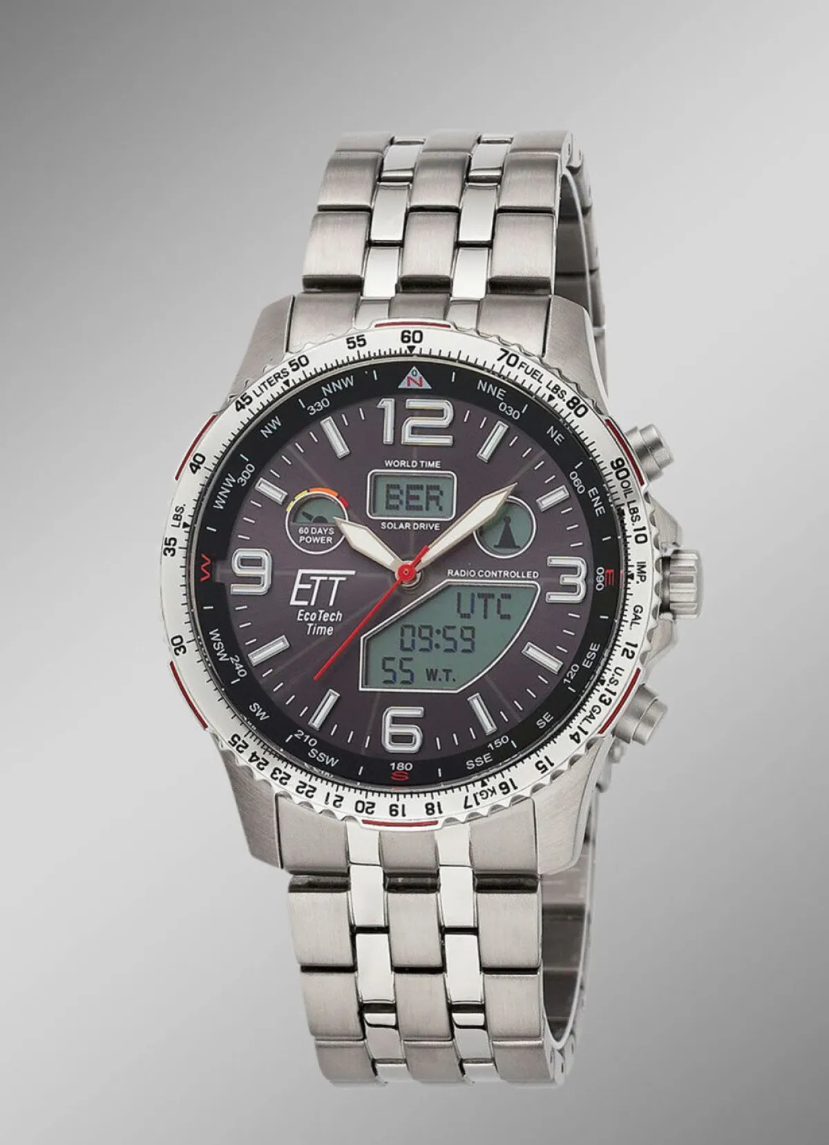 Herren ETT EGS-11572-21M Funk-Solar-Herrenuhr
