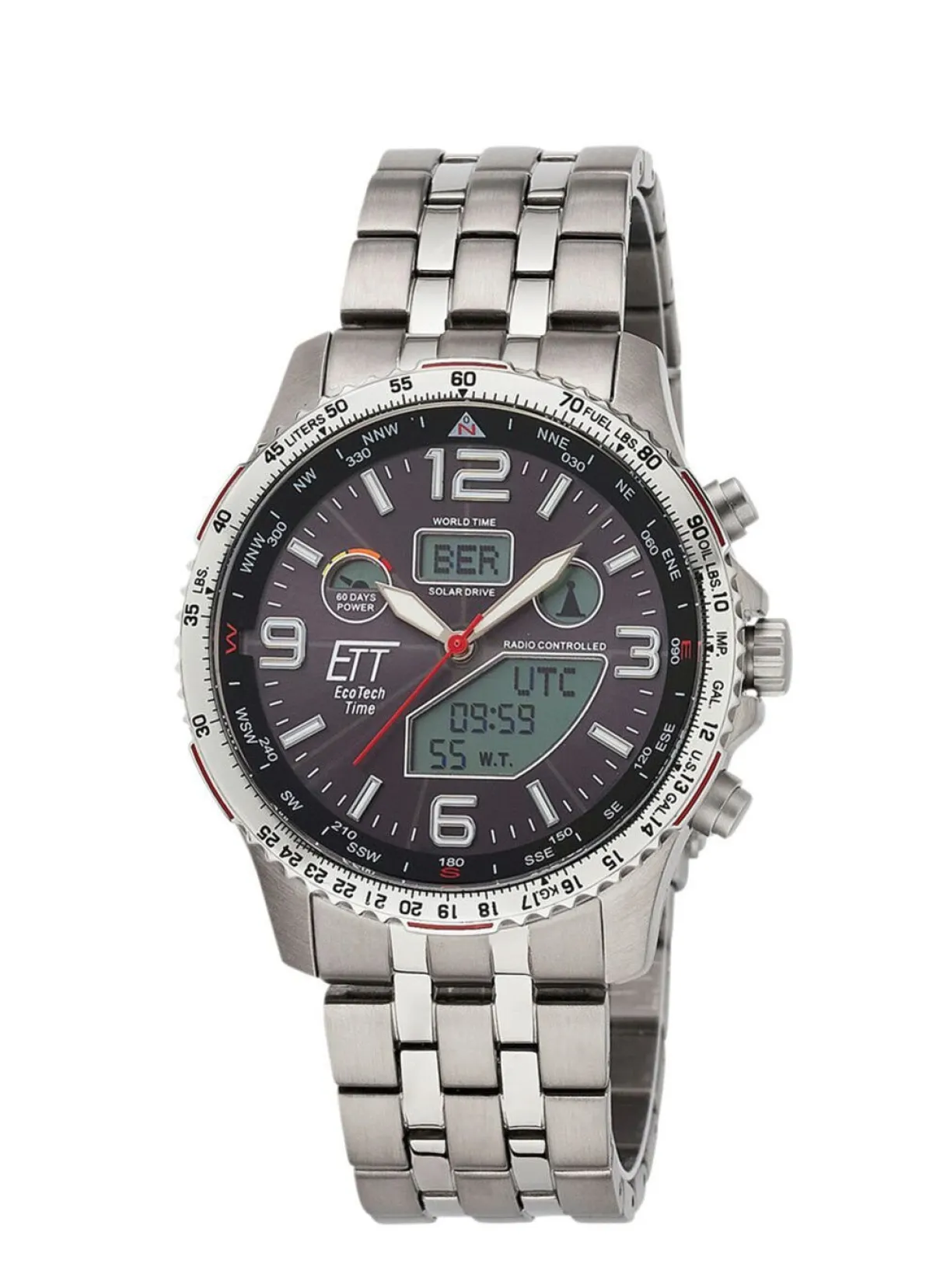 Herren ETT EGS-11572-21M Funk-Solar-Herrenuhr