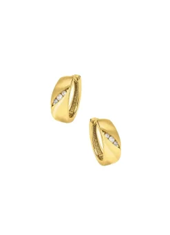 Damen BADER Exquisite Klappcreolen mit 6 Brillanten