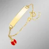 Damen BADER Figaroketten-Armband mit Marienkäfer