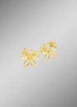 Damen BADER Filigrane Ohrstecker im Blumendesign
