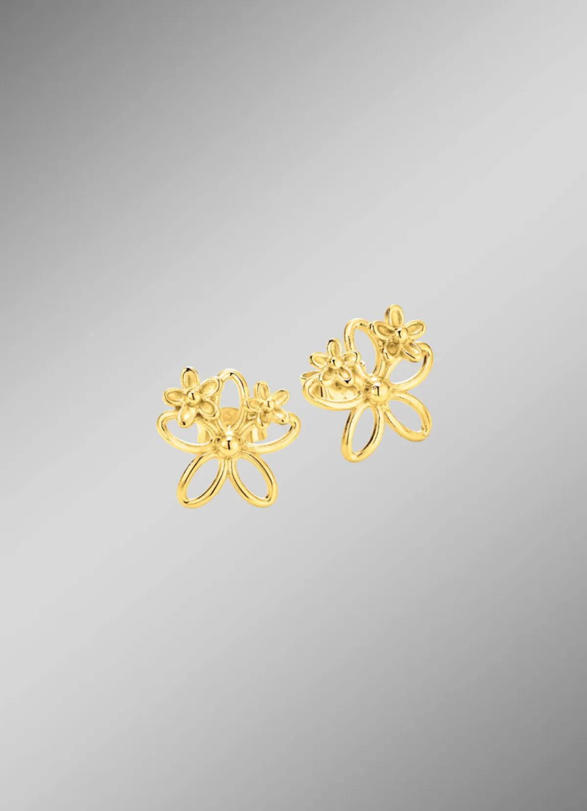 Damen BADER Filigrane Ohrstecker im Blumendesign