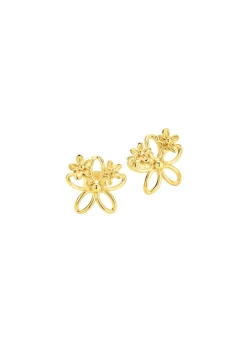 Damen BADER Filigrane Ohrstecker im Blumendesign