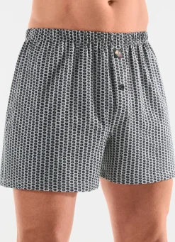 Herren BADER Fünferpack Boxershorts mit Alloverdessin