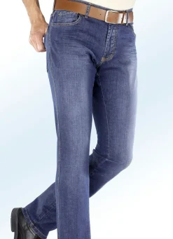 Herren FRANCESCO BOTTI ""-Unterbauch-Jeans mit Dehnbund in 3 Farben