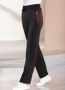Damen BADER Freizeithose mit Kontrastpaspel