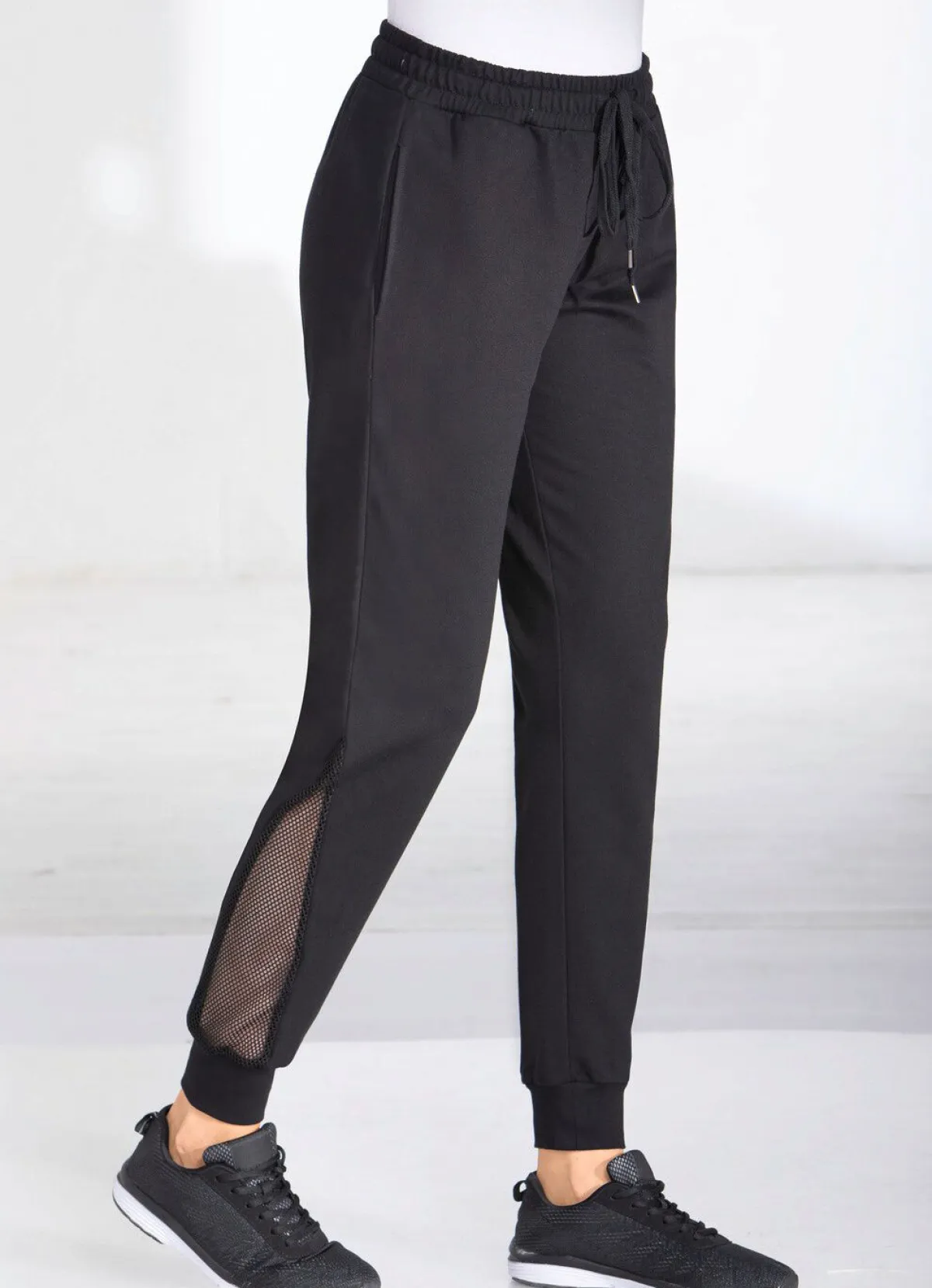 Damen BADER Freizeithose mit Netzeinsatz in 4 Farben