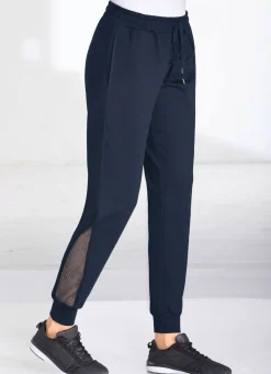 Damen BADER Freizeithose mit Netzeinsatz in 4 Farben