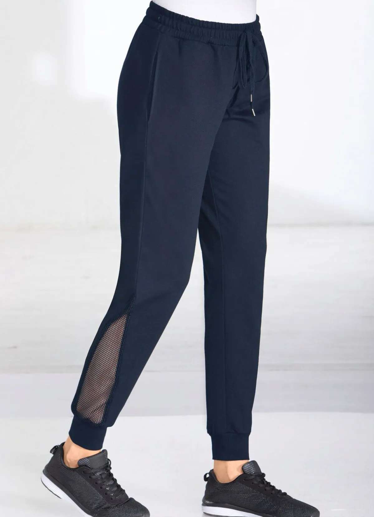 Damen BADER Freizeithose mit Netzeinsatz in 4 Farben